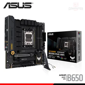 ASUS TUF GAMING B650M-PLUS WIFI M.ATX DDR5 AMD AM5 (PN:90MB1BF0'M0AAY0)
