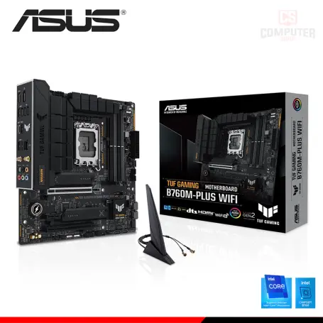 ASUS TUF GAMING B760M-PLUS WIFI M.ATX DDR5 LGA 1700 (PN:90MB1ET0'M0EAY0)