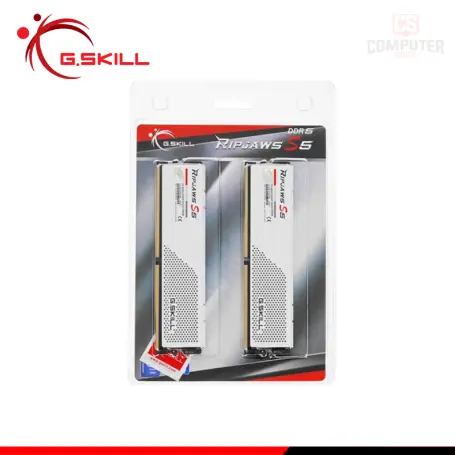 G.SKILL 32GB (16GBx2) DDR5 G.SKILL RIPJAWS S5 WHITE INTEL XMP BUS 5600MHZ (PN:F5-5600J3636C16GX2-RS5W)