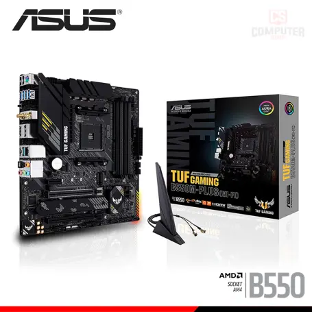 ASUS TUF GAMING B550M-PLUS (WI-FI) M.ATX DDR4 AMD AM4
