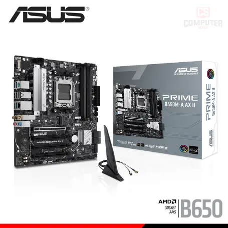 ASUS PRIME B650M-A AX II M.ATX DDR5 AMD AM5