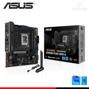 ASUS TUF GAMING B760M-PLUS WIFI II M.ATX DDR5 LGA 1700 (PN:90MB1HE0'M0EAY0)