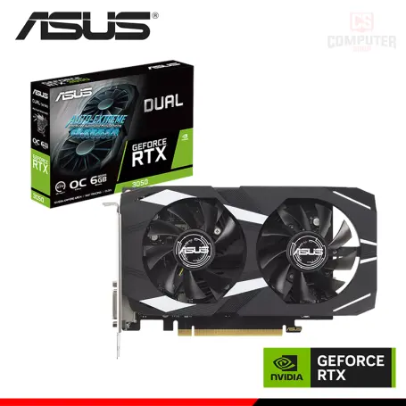 ASUS GEFORCE RTX 3050 6GB GDDR6 96BITS DUAL OC EDITION (PN:90YV0K60-M0AA00)