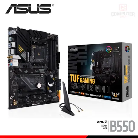ASUS TUF GAMING B550-PLUS WIFI II ATX DDR4 AMD AM4 (PN:90MB19U0'M0EAY0)