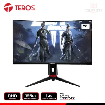 TEROS TE-2765G 27" CURVO QHD 2560x1440/165HZ/1MS/AMD RADEON FREESYNC