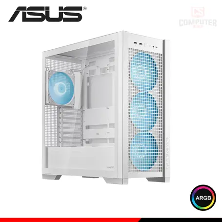 ASUS TUF GAMING GT302 ARGB WHITE SIN FUENTE VIDRIO TEMPLADO MID TOWER (PN:90DC00I3'B18000)