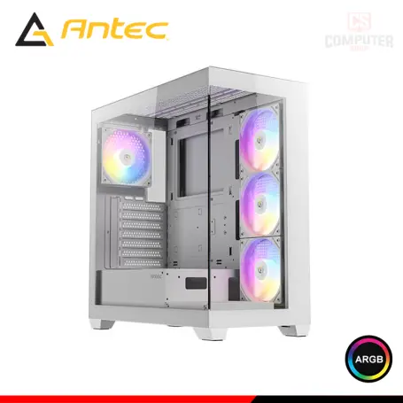 ANTEC CX300 WHITE ARGB SIN FUENTE VIDRIO TEMPLADO MID TOWER (PN:0-761345-10151-6)