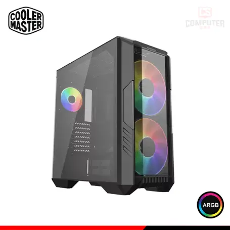 COOLER MASTER HAF 500 BLACK SIN FUENTE VIDRIO TEMPLADO MID TOWER