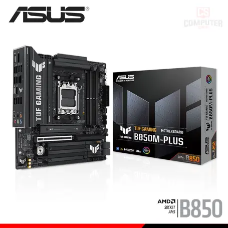 ASUS TUF GAMING B850M-PLUS M.ATX DDR5 AMD AM5 (PN:90MB1J30-M0EAY0)