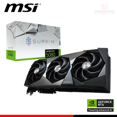 MSI GEFORCE RTX 5080 16GB GDDR7 256BITS SUPRIM SOC (PN:912-V531-028)