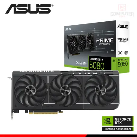 ASUS GEFORCE RTX 5080 16GB GDDR7 256BITS PRIME OC EDITION
