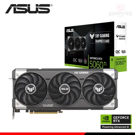 ASUS GEFORCE RTX 5060Ti 16GB GDDR7 128BITS TUF GAMING OC (PN:90YV0MG0-M0AA00)