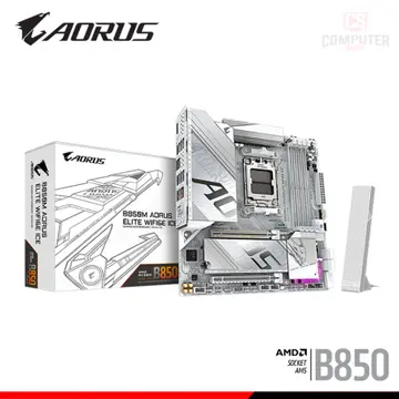 AORUS B850M ELITE WIFI6E ICE M.ATX DDR5 AMD AM5 (PN:9MB85MEI6-00-G10)