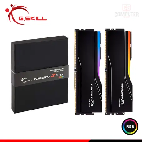 G.SKILL 48GB (24GBx2) DDR5 G.SKILL TRIDENT Z5 CK BLACK RGB INTEL XMP BUS 9600MHZ (PN:F5-9600C4658H24GX2-TZ5CRK)