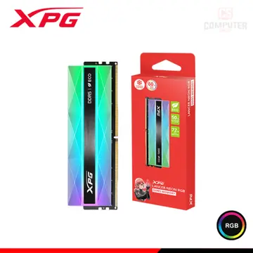 XPG 16GB DDR5 XPG LANCER NEON BLACK RGB INTEL XMP/AMD EXPO BUS 6400MHZ (PN:AX5U6400C3216G-CLANRSG)
