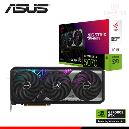 ASUS GEFORCE RTX 5070 12GB GDDR7 192BITS ROG STRIX OC (PN:90YV0M80-M0AA00)