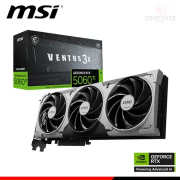 MSI GEFORCE RTX 5060Ti 16GB GDDR7 128BITS VENTUS 3X OC (PN:912-V812-078)