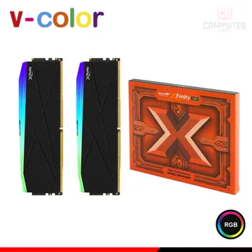 V-COLOR 96GB (48GBx2) DDR5 V-COLOR MANTA XFINITY RGB BLACK INTEL XMP BUS 6800MHZ (PN:TMXFL4868834KWK)