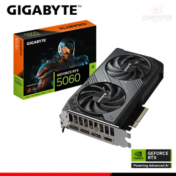GIGABYTE GEFORCE RTX 5060 8GB GDDR7 128BITS WINDFORCE OC (PN:9VN5060WO-00-G10)
