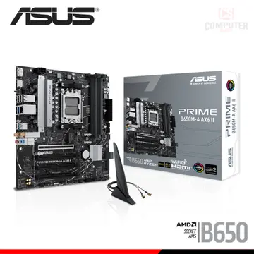 ASUS PRIME B650M-A AX6 II M.ATX DDR5 AMD AM5 (PN:90MB1J90-M0EAY0)