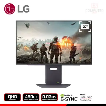 LG ULTRAGEAR OLED 27GX790A-B 27" QHD 2560x1440/480HZ/0.03MS/FREESYNC PREMIUM PRO/COMPATIBLE NVIDIA G-SYNC