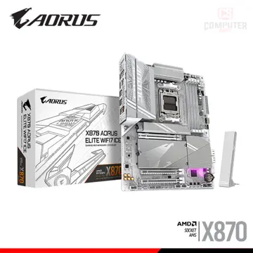 AORUS X870 ELITE WIFI 7 ICE ATX DDR5 AMD AM5 (PN:9MX87ELE-00-G11)