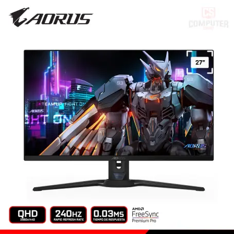 AORUS QD-OLED F027Q2 27" QHD 2560x1440/240HZ/0.03MS/FREESYNC PREMIUM PRO (PN:20VM0-FO27Q2BA-1SAR)