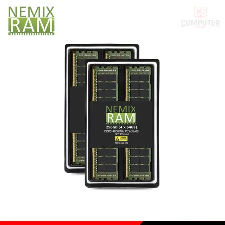 256GB (64GBx4) DDR5 NEMIX PARA SERVIDOR REGISTRADO BUS 4800MHZ