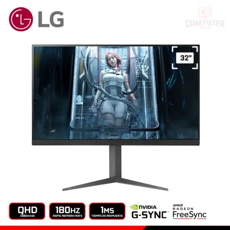 LG 32GS75Q-B ULTRAGEAR 32" QHD 2560x1440/180HZ/1MS/AMD RADEON FREESYNC/COMPATIBLE NVIDIA G-SYNC