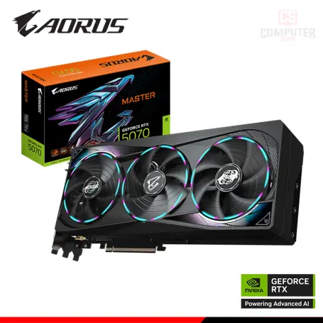 AORUS GEFORCE RTX 5070 12GB GDDR7 192BITS AORUS MASTER (PN:9VN5070AM-00-G10)