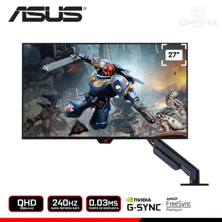 ASUS ROG SWITF OLED PG27AQDM-R 27" QHD 2560x1440/240HZ/0.03MS/FREESYNC PREMIUM/COMPATIBLE NVIDIA G-SYNC