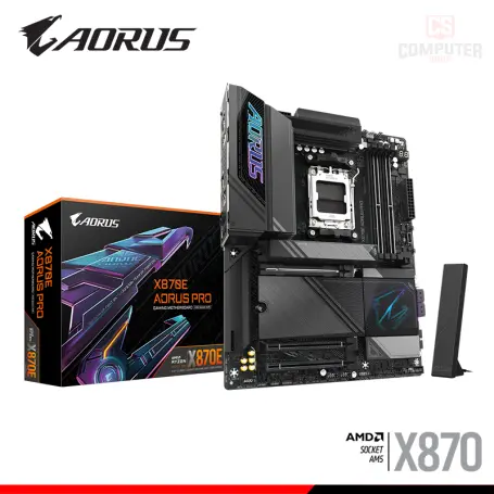 AORUS X870E PRO ATX DDR5 AMD AM5 (PN:9MX87EPRO-00-G10)