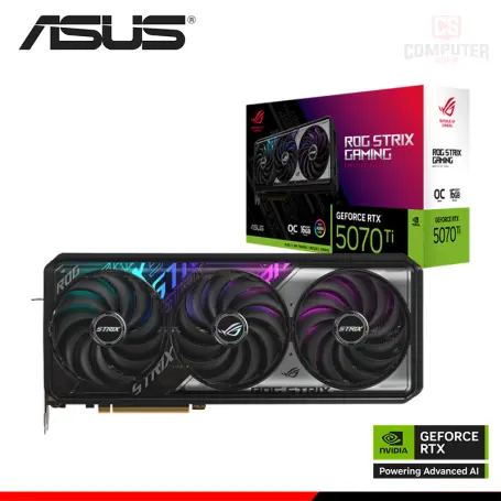 ASUS GEFORCE RTX 5070Ti 16GB GDDR7 256BITS ROG STRIX OC (PN:90YV0M90-MVAA00)