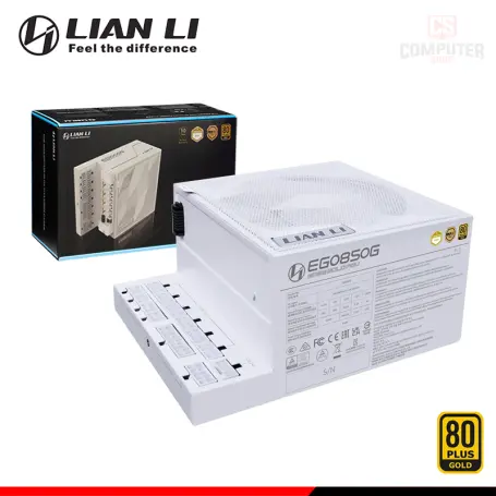 LIAN LI EDGE 850G WHITE 850W 80 PLUS GOLD MODULAR (PN:EG0850G WH)