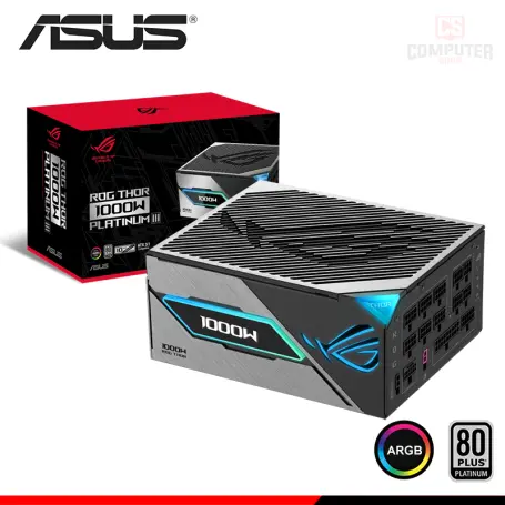 ASUS ROG THOR 1000W PLATINUM III 80 PLUS PLATINUM FULL MODULAR (PN:ROG-THOR-1000P3-GAMING)