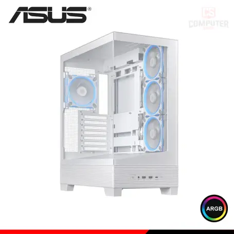 ASUS A31 PLUS ARGB WHITE SIN FUENTE VIDRIO TEMPLADO MID TOWER (PN:90DC00R0-B18000)