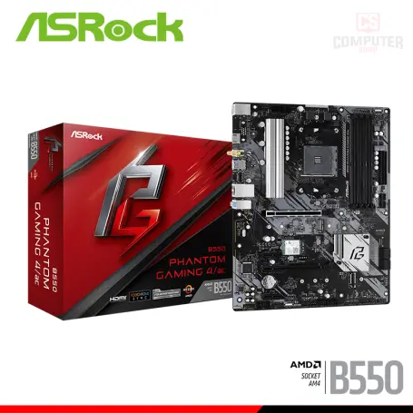 ASROCK B550 PHANTOM GAMING 4/AC ATX DDR4 AMD AM4