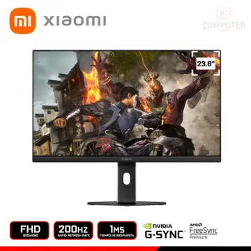 XIAOMI GAMING G24i EDICION 2026 23.8" FHD 1920x1080/200HZ/1MS/FREESYNC PREMIUM/COMPATIBLE NVIDIA G-SYNC