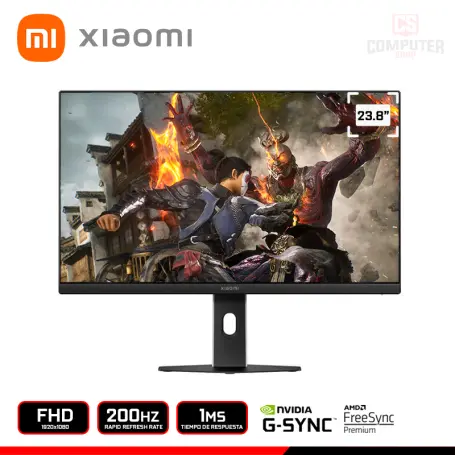 XIAOMI GAMING G24i EDICION 2026 23.8" FHD 1920x1080/200HZ/1MS/FREESYNC PREMIUM/COMPATIBLE NVIDIA G-SYNC