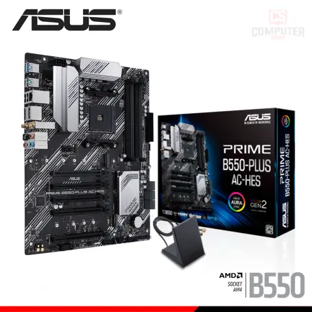 ASUS PRIME B550-PLUS AC-HES ATX DDR4 AMD AM4 (PN:90MB1AB0-MVAAY0)