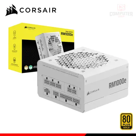 CORSAIR RM1000E WHITE 1000W 80 PLUS GOLD FULL MODULAR (PN:CP-9020294-NA)