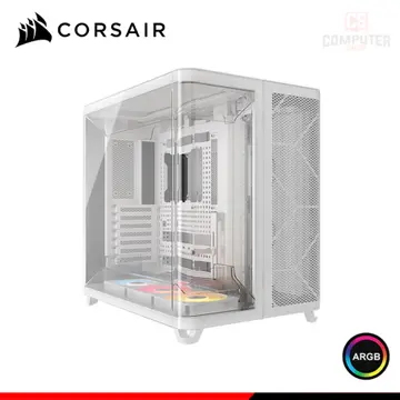 CORSAIR AIR 5400 RS-R WHITE ARGB SIN FUENTE VIDRIO TEMPLADO MID TOWER TRIPLE CAMARA (PN:CC-9011319-WW)
