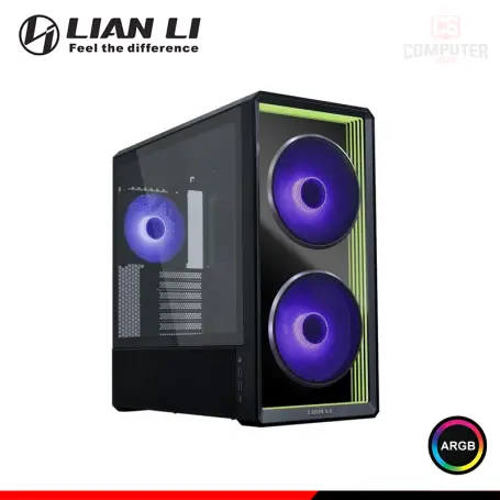 LIAN LI LANCOOL 217 INF BLACK ARGB SIN FUENTE VIDRIO TEMPLADO MID TOWER (PN:LAN217INFX)
