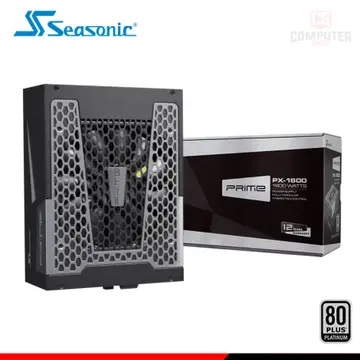 SEASONIC PRIME PX-1600 BLACK 1600W 80 PLUS PLATINUM FULL MODULAR (PN:SSR-1600PD2)