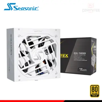 SEASONIC VERTEX GX-1200 WHITE 1200W 80 PLUS GOLD FULL MODULAR (PN:12122GXAFS)