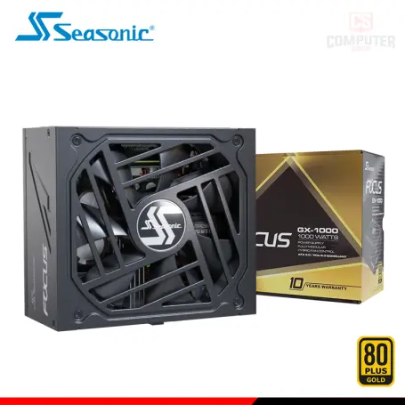 SEASONIC FOCUS GX-1000 BLACK 1000W 80 PLUS GOLD MODULAR (PN:SRP-FGX102-A5A32SF)