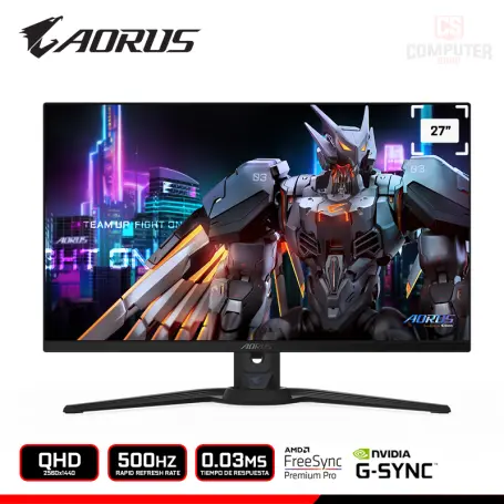 AORUS QD-OLED F027Q5P 27" QHD 2560x1440/500HZ/0.03MS/FREESYNC PREMIUM PRO/COMPATIBLE NVIDIA G-SYNC