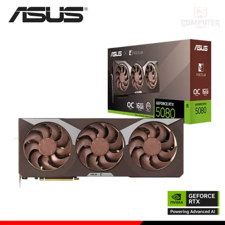 ASUS GEFORCE RTX 5080 16GB GDDR7 256BITS NOCTUA OC EDITION (PN:90YV0M32-M0AA00)