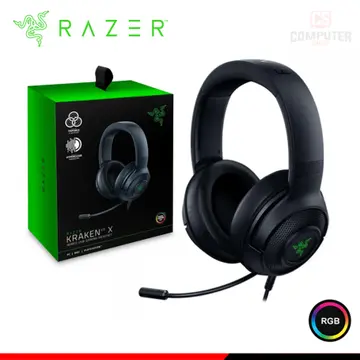 RAZER KRAKEN V3 X BLACK RGB CON MICROFONO SURROUND 7.1 CONEXIÓN WIRED USB (PN:RZ04-03750300-R3U1)