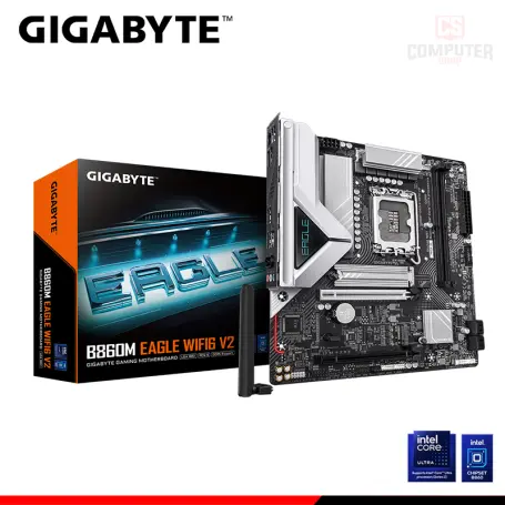 GIGABYTE B860M EAGLE WIFI6 V2 M.ATX DDR5 LGA 1851 (PN:9MB86MEW2-00-G10)